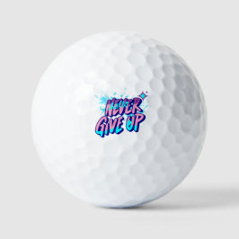 PELOTAS DE GOLF NEVER GIVE UP 