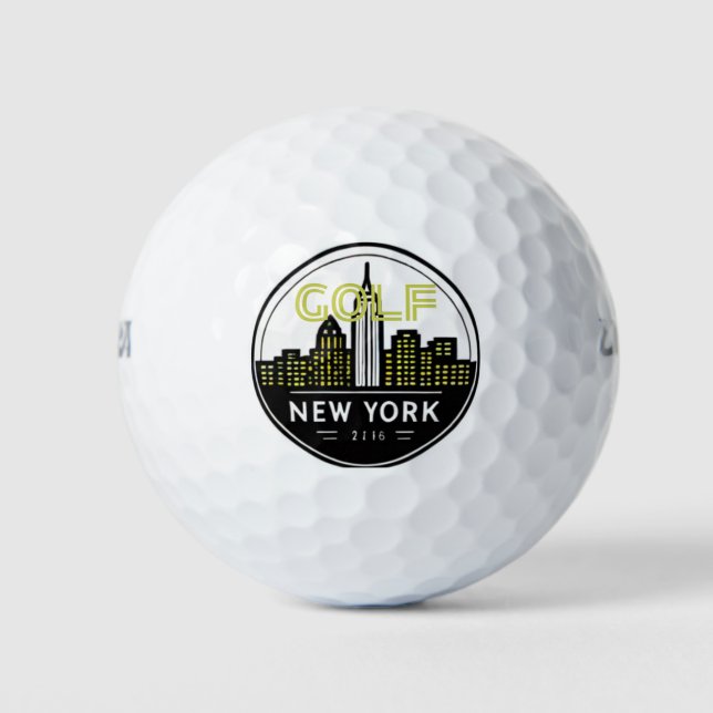 PELOTAS DE GOLF NEW YORK GOLF (Anverso)