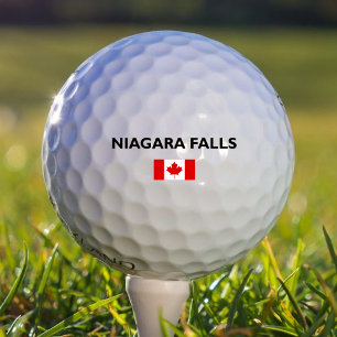 Pelotas De Golf Niagara cae Canadá Bandera de color claro