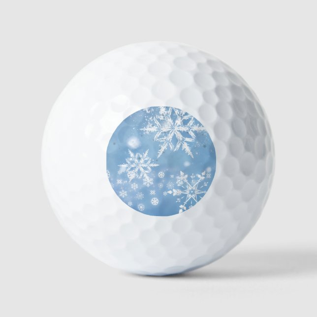 Pelotas De Golf Nieve de Navidad Maravillosa (Anverso)