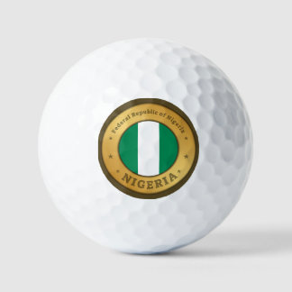 Pelotas De Golf Nigeria Flag