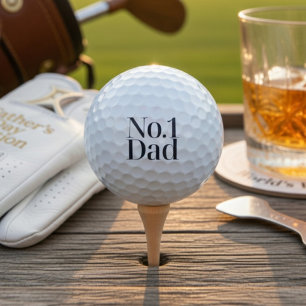 Pelotas de Golf No.1 Papá Divertido Regalo de Go