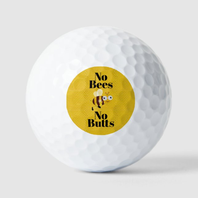 Pelotas De Golf No Bees No Butts Golf Ball (Anverso)