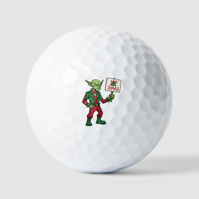 Pelotas De Golf No Christmas – Rebel Alien Style (Anverso)