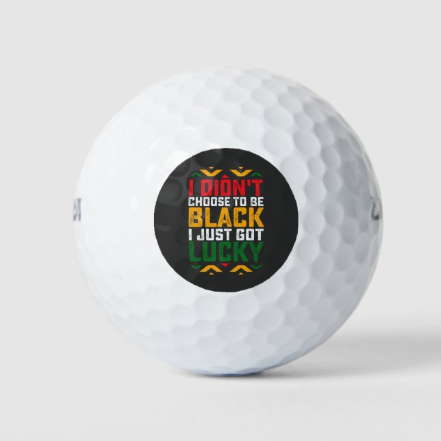 Pelotas De Golf No decidí ser negro (Anverso)