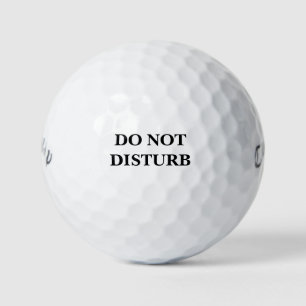 PELOTAS DE GOLF NO DISTURBAR