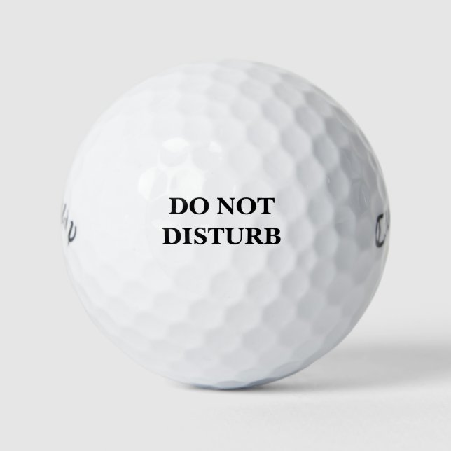 PELOTAS DE GOLF NO DISTURBAR (Anverso)