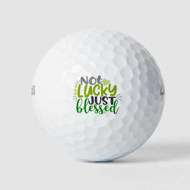 Pelotas De Golf No es afortunado, sólo bendecido (Anverso)