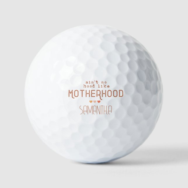 Pelotas De Golf No es como la maternidad (Anverso)