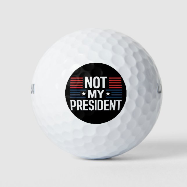 Pelotas De Golf No es mi presidente (Anverso)