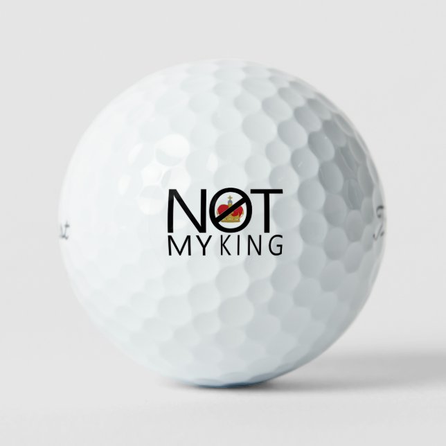 Pelotas De Golf No es mi rey (Anverso)