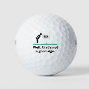 Pelotas De Golf No Es Un Buen Rótulo Una Novedad Graciosa, Papá Ch