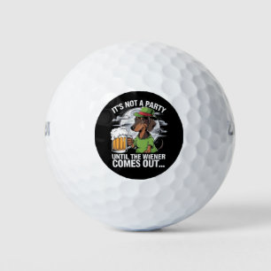 Pelotas De Golf No Es Una Fiesta Hasta Dachshund Cerveza Irlandesa