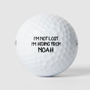 Pelotas De Golf No estoy perdido, me estoy ocultando de nombre per