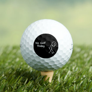 Pelotas De Golf No Golf Hoy Divertida Triste Figura de Golfista Hu