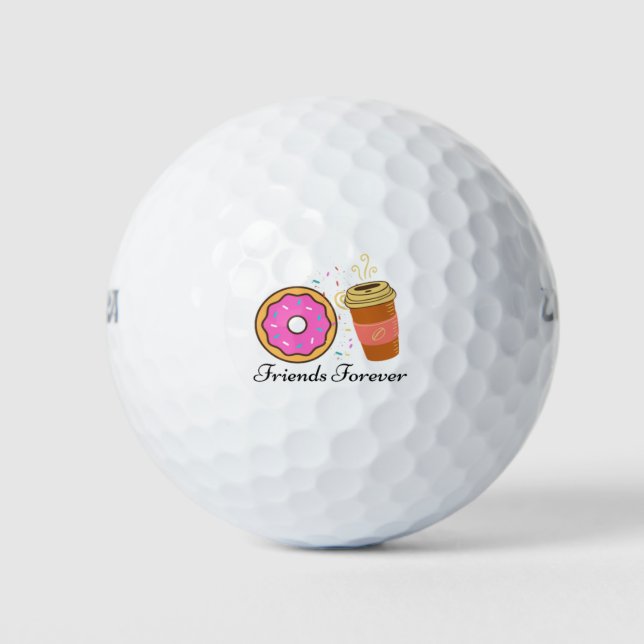 Pelotas De Golf no hagas amigos del café para siempre (Anverso)