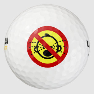 Pelotas De Golf NO HAY Bebés Llorando ⚠ Rótulo del aeropuerto tail