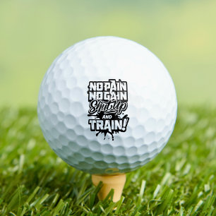 Pelotas De Golf No hay dolor ni ganancia de regalo deportivo motiv