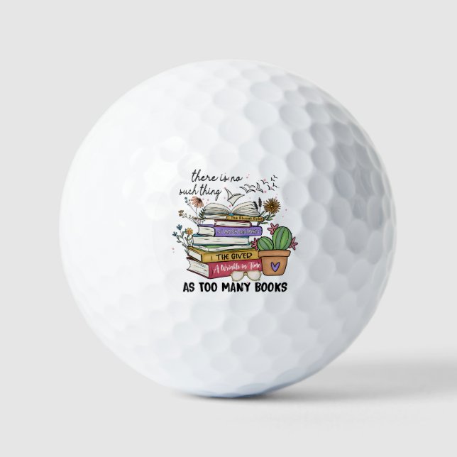 Pelotas De Golf No hay nada como tantos libros (Anverso)