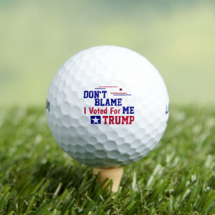 Pelotas De Golf No me culpes que he votado por Trump Golf Balls
