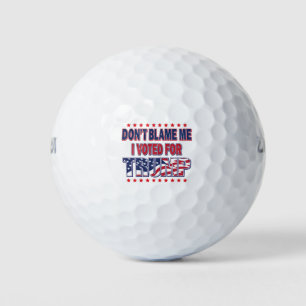 Pelotas De Golf No me culpes, voté por Trump