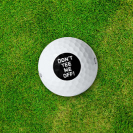 Pelotas De Golf ¡No Me Tees! Tipografía divertida del humor del go
