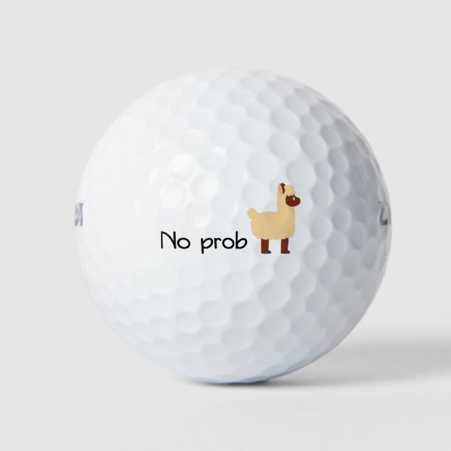 Pelotas De Golf No-prob-llama (Anverso)