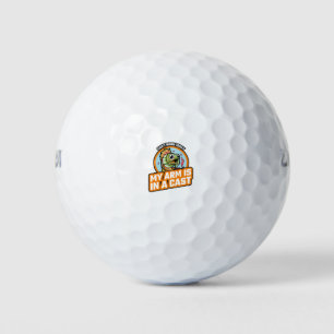 Pelotas De Golf No Puedo Trabajar Hoy Mi Brazo Está Enyesado