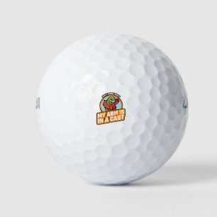 Pelotas De Golf No Puedo Trabajar Hoy Mi Brazo Está Enyesado