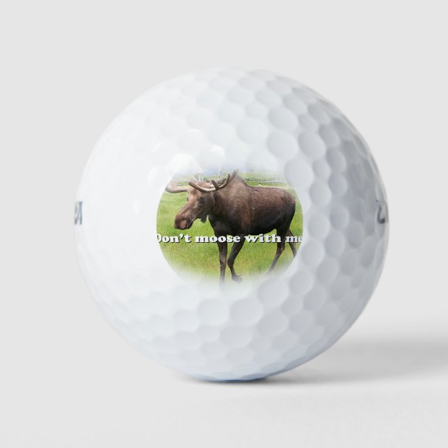 Pelotas De Golf ¡No se burlen conmigo! (oval) (Anverso)