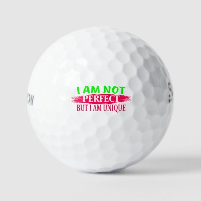 Pelotas De Golf No soy perfecto, pero soy único (Anverso)