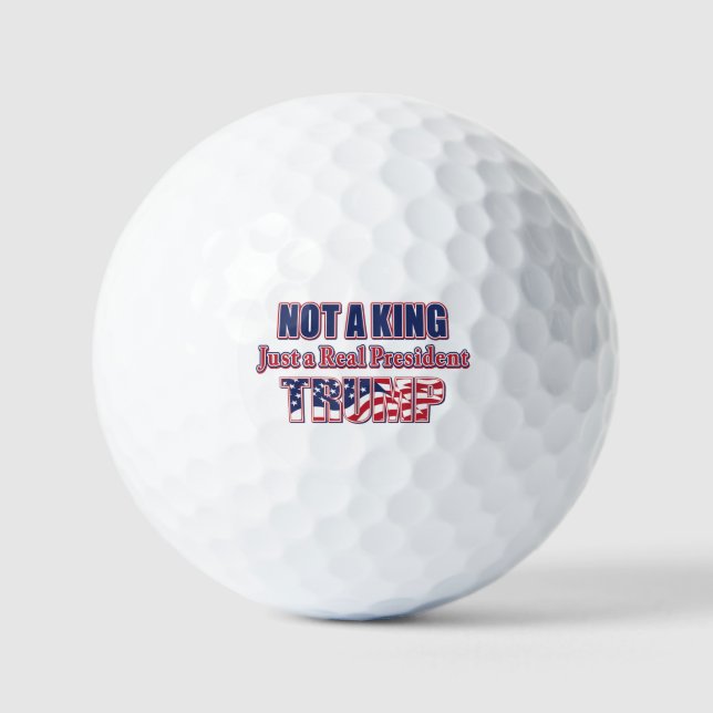 Pelotas De Golf No un rey, solo un presidente real (Anverso)