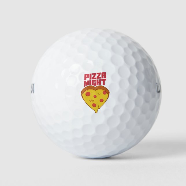 Pelotas De Golf Noche Pizza (Anverso)