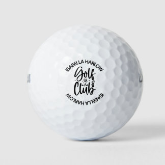 Pelotas De Golf Nombre de club de golf moderno personalizado