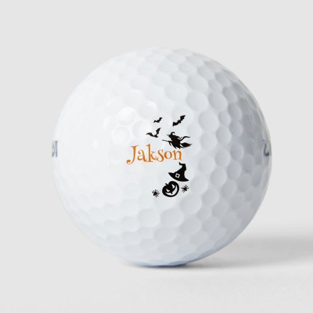 Pelotas De Golf Nombre de Cute Halloween (Anverso)