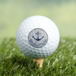Pelotas De Golf Nombre de familia o barco Ancla marina cuerda Náut