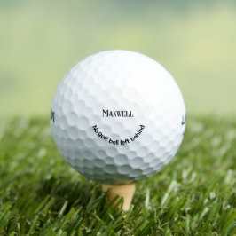 Pelotas De Golf Nombre de familia personalizado minimalista humor