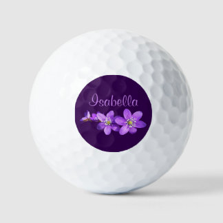 Pelotas De Golf Nombre de flores de anemona púrpura