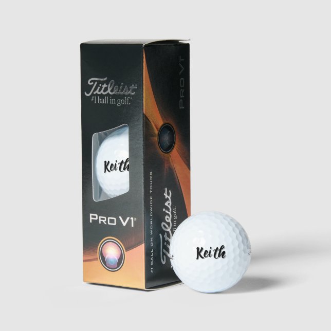 Pelotas De Golf Nombre de hombre Keith (Embalaje)