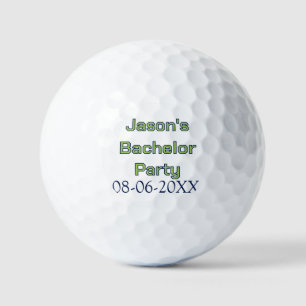 Pelotas De Golf nombre de la fiesta de soltero fecha simple minima