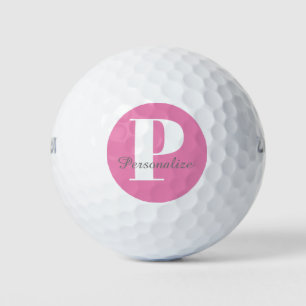 Pelotas De Golf Nombre de monograma personalizado del personalizad