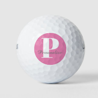 Pelotas De Golf Nombre de monograma personalizado del personalizad