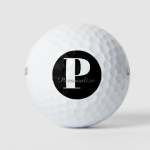 Pelotas De Golf Nombre de monograma personalizado del personalizad