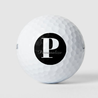 Pelotas De Golf Nombre de monograma personalizado del personalizad