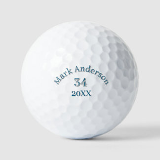 Pelotas De Golf nombre del equipo añadir nombre del jugador fecha