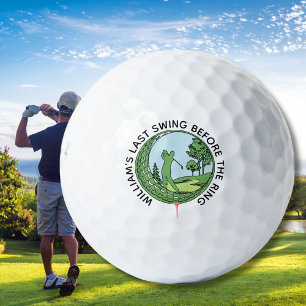 Pelotas De Golf Nombre del golfista de despedida de soltero Último