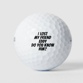 Pelotas De Golf nombre del mensaje del personalizado