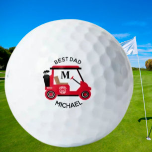 Pelotas De Golf Nombre del Monograma del Coche de Golf del Mejor P