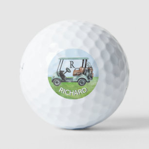 Pelotas De Golf Nombre del monograma del Personalizado de los club