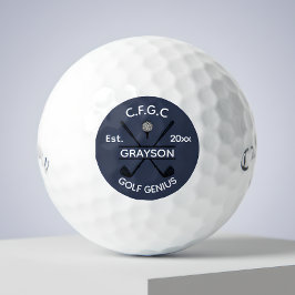 Pelotas De Golf Nombre del Palo Cruz Blue Golf Genius